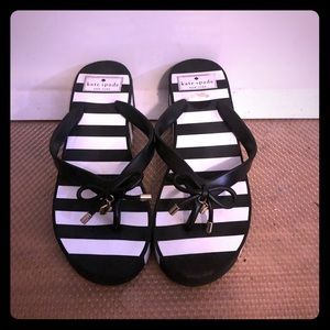 Kate Spade wedge flip flops